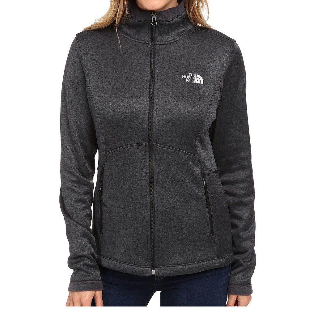 THE NORTH FACE fleece‎ lined zipped Jacket size medium - gray
